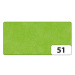 Hedvábný papír 50 × 70 cm, 20 g, 26 listů - barva světle zelená