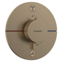 Vanová baterie Hansgrohe ShowerSelect Comfort S bez podomítkového tělesa kartáčovaný bronz 15556