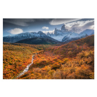 Fotografie Autumn Fitz Roy, Argentina., FEBRUARY, 40 × 26.7 cm