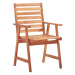 Zahradní jídelní židle 3 ks akáciové dřevo Dekorhome,Zahradní jídelní židle 3 ks akáciové dřevo 