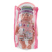 Teddies Miminko/panenka pevné tělo plast 25cm na baterie se zvukem 3 druhy v plastové taštičce 1