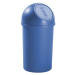 helit Samozavírací nádoba na odpadky z plastu, objem 13 l, bal.j. 6, v x Ø 490 x 252 mm, modrá