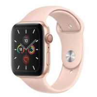 SWISSTEN silikonový řemínek pro Apple Watch 42-44 mm pískově růžový