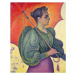 Obrazová reprodukce Woman with a Parasol, 1893, Paul Signac, 30 × 40 cm