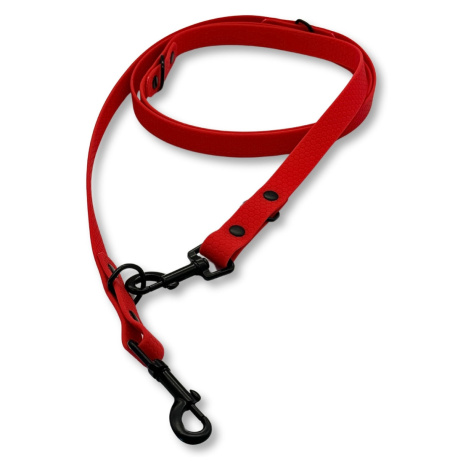 PafDog® Přepínací flexibilní HEXA voděodolné vodítko, tmavě červené PAF-361