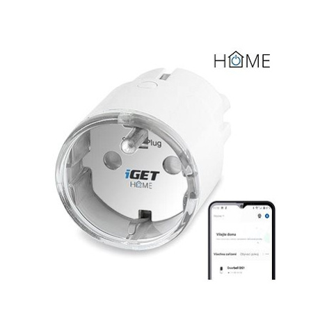 iGET HOME Power 1 - chytrá Wi-Fi zásuvka 230V s měřením spotřeby, 3680W, plánování, minimální ve