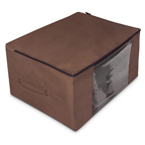 Úložný box-organizér na lůžkoviny a oblečení, hnědá, 60x45x30 cm Mybesthome MyBestHome PRO
