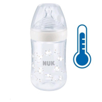NUK - Kojenecká láhev Nature Sense s kontrolou teploty 260 ml bílá