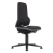 bimos Průmyslová otočná židle NEON ESD, patky, synchronní mechanika, látka, šedý flexibilní pás