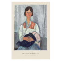 Obrazová reprodukce Gitane avec une bébé (Portrait of a Gypsy Lady & Baby) - Amedeo Modigliani, 