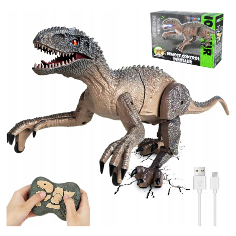 2,4 G Hračka Dinosaurus Na Dálkové Ovládání Bláznivý Led Svítící Velociraptor