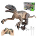 2,4 G Hračka Dinosaurus Na Dálkové Ovládání Bláznivý Led Svítící Velociraptor