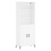 vidaXL Skříň highboard bílá 69,5 x 34 x 180 cm kompozitní dřevo