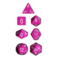 Sada kostek Chessex Opaque Polyhedral 7-Die Set - light Purple with White