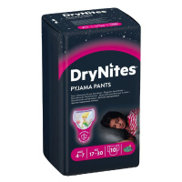 Huggies DryNites plenkové kalhotky pro dívky, vel. M, 17-30 kg, 10 ks