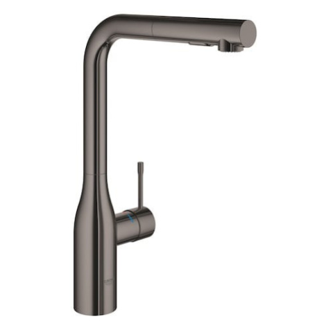 Dřezová baterie Grohe Essence New s vytahovací sprškou Hard Graphite 30270A00