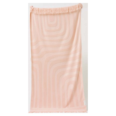 Růžová bavlněná plážová osuška Sunnylife Luxe, 160 x 90 cm