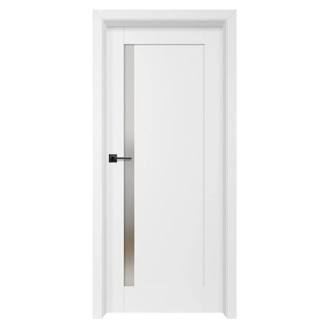 Interiérové dveře Frézie 5 - Sněhobílá, 80 L, BB ERKADO