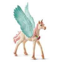 Schleich Vyzdobené hříbě Pegasa jednorožce