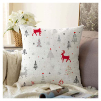 Vánoční žinylkový povlak na polštář Minimalist Cushion Covers Nordic Christmas, 55 x 55 cm