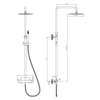 OMNIRES Y sprchový sloup chrom /CR/ Y1244MCR