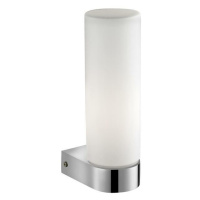 NOVA LUCE nástěnné svítidlo POLO bílé opálové sklo chromovaný hliník E14 1x5W bez žárovky IP44 6