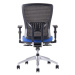 Kancelářská židle na kolečkách Office Pro HALIA MESH BP – s područkami a bez opěrky hlavy Modrá 
