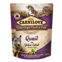 Kapsička CARNILOVE Dog Paté Quail with Yellow Carrot 300 g