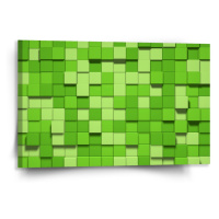 Sablio Obraz Green Blocks 3D - 120x80 cm