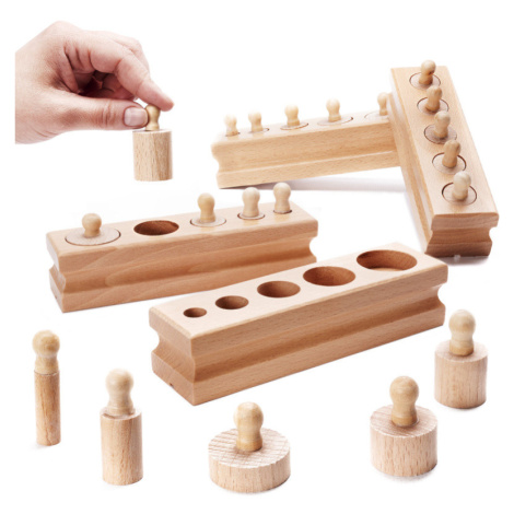 Montessori Dřevěné vkládací závažíčko
