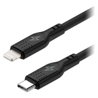 AlzaPower SilkCore USB-C to Lightning MFi, 1m černý