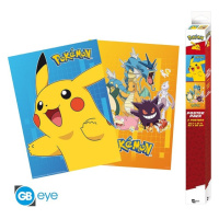 Set 2 plakátů Pokémon - Colourful Characters (52x38 cm)