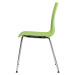 interstuhl Plastová skořepinová židle SNIKE, průběžná skořepina z PP, zelená