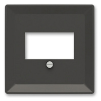 ABB Zoni kryt zásuvky matná černá 5014T-A00040 237 pro HDMI, USB, VGA nebo reprozásuvku