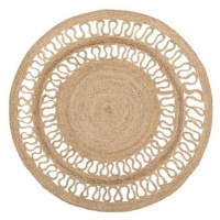 Kruhový koberec o 120 cm béžový cop DIKILI, 182313
