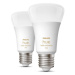 LED žárovka E27 Philips Hue 2ks 8W (75W) White Ambiance (2200-6500K) stmívatelná