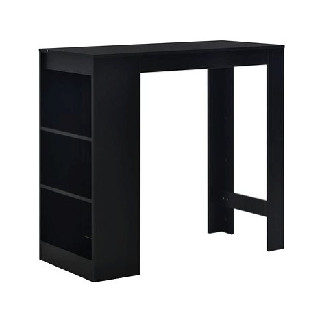 Barový stůl s regálem černý 110x50x103 cm SHUMEE