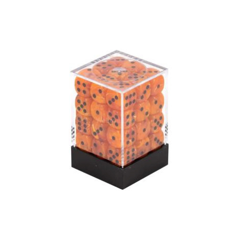 Chessex Sada 6-stěnných kostek 12mm - Oranžová s černými tečkami (36x)
