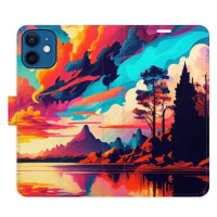 iSaprio flip pouzdro Colorful Mountains 02 pro iPhone 12 mini