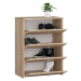 Ak furniture Botník Marienne 60 cm - 4 dvířka dub sonoma