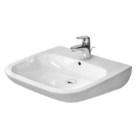 Duravit D-Code umyvadlo 60x55,5 cm otvor pro baterii uprostřed 23126000002