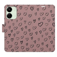 iSaprio Flip pouzdro Heart Dark 02 pro Xiaomi Redmi 13C