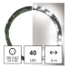 EMOS Vánoční LED řetěz Nanos zelený s časovačem 4 m studená bílá