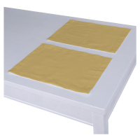 Dekoria Prostírání 2 kusy podle látek, matně žlutá, 30 x 40 cm, Cotton Panama, 702-41