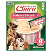 INABA Dog Churu Pyré - Kuře s lososem 8 x 20 g