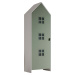 Zeleno-bílá dětská šatní skříň z borovicového dřeva 37x172 cm Casami Bruges – Vipack