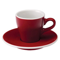 Loveramics Tulip - Cup and saucer - Espresso 80 ml - Red