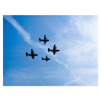 Fotografie Four Airplanes Flying In Blue Sky, Nico De Pasquale Photography, 40 × 30 cm