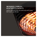 Blumfeldt Heat Square Slim, infračervený ohřívač, terasový, 2000 W, IR ComfortHeat, IP45 LED