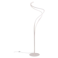 Bílá LED stojací lampa s kovovým stínidlem (výška 160 cm) Nala – Trio Select